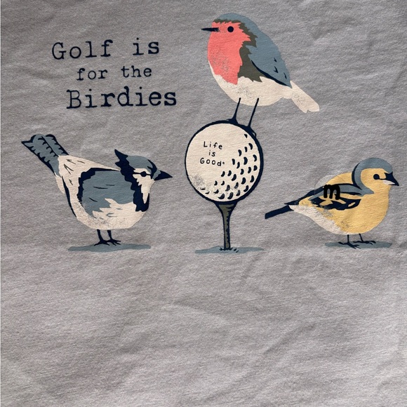 Golf is for the Birdies Crusher Tee by Life is Good—Light Blue - Picture 3 of 5
